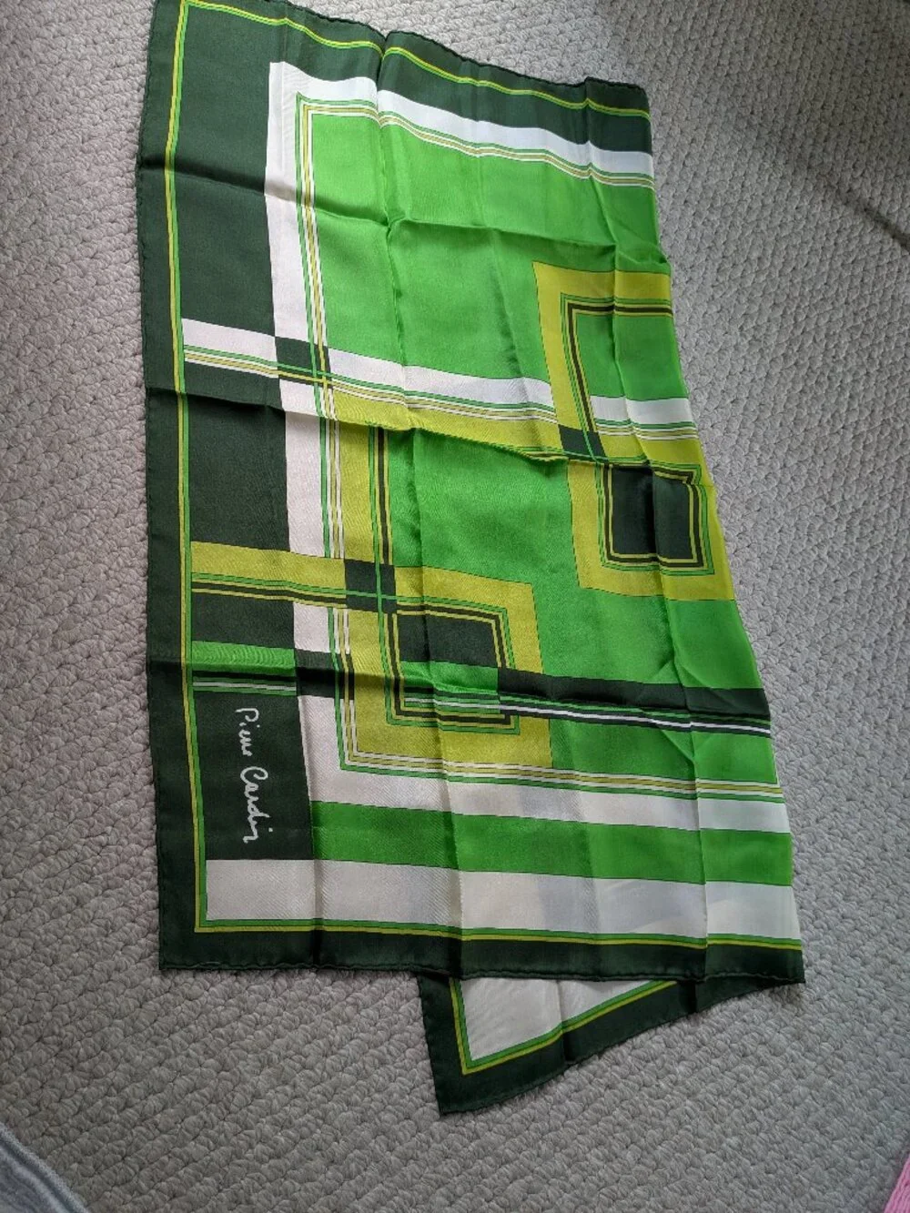 Pierre Cardin 100% silk scarf